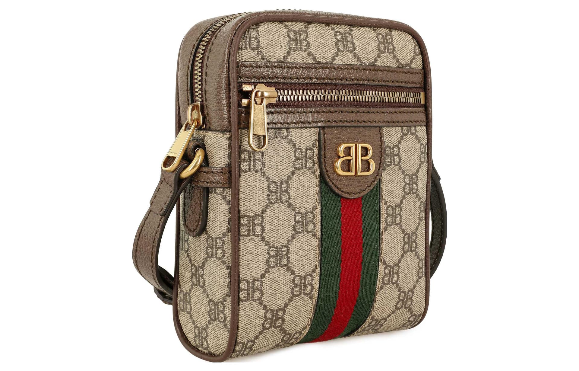 Сумка через плечо Balenciaga x Gucci Camera Bag Beige - изображение 2