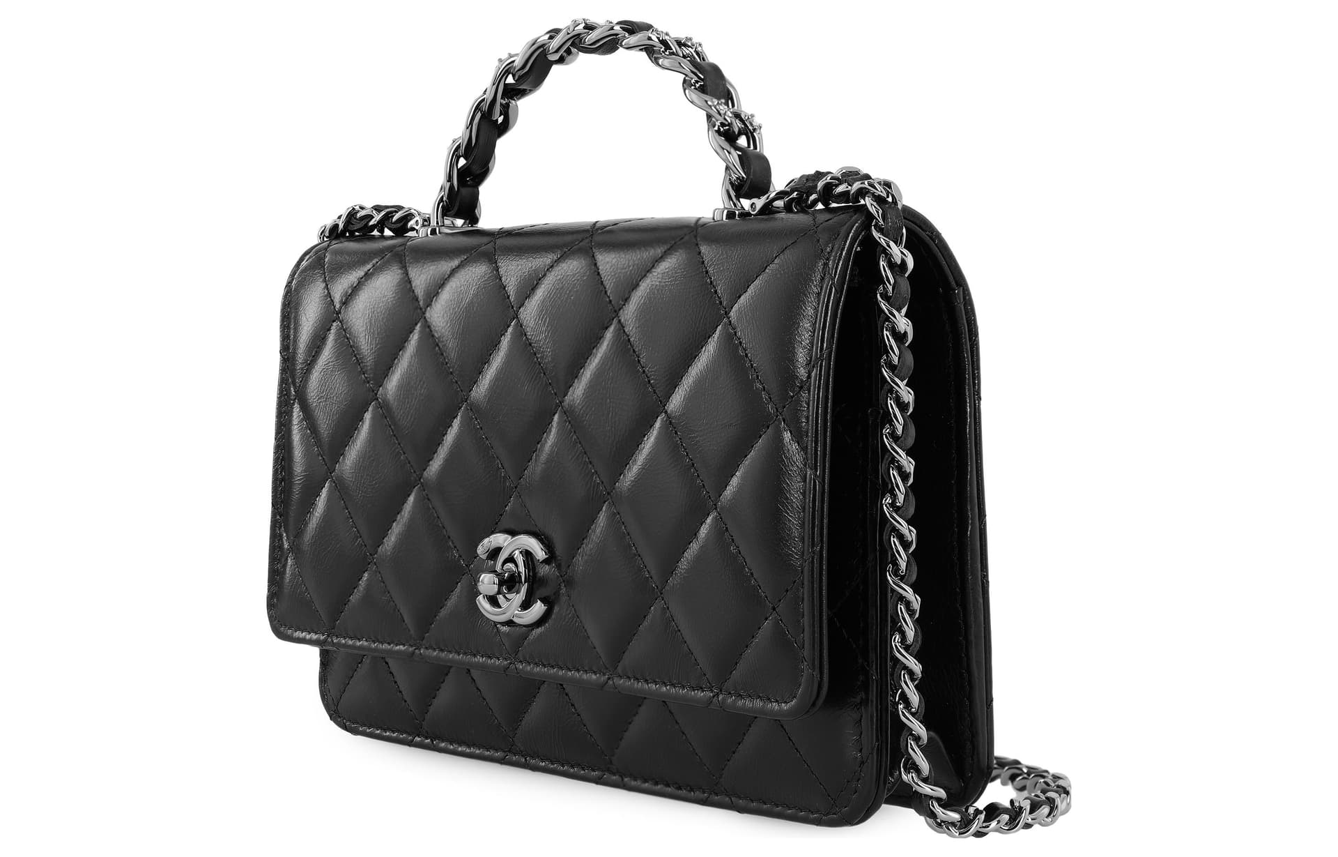 Сумка Chanel WOC Quilted Chain Bag Black - изображение 2