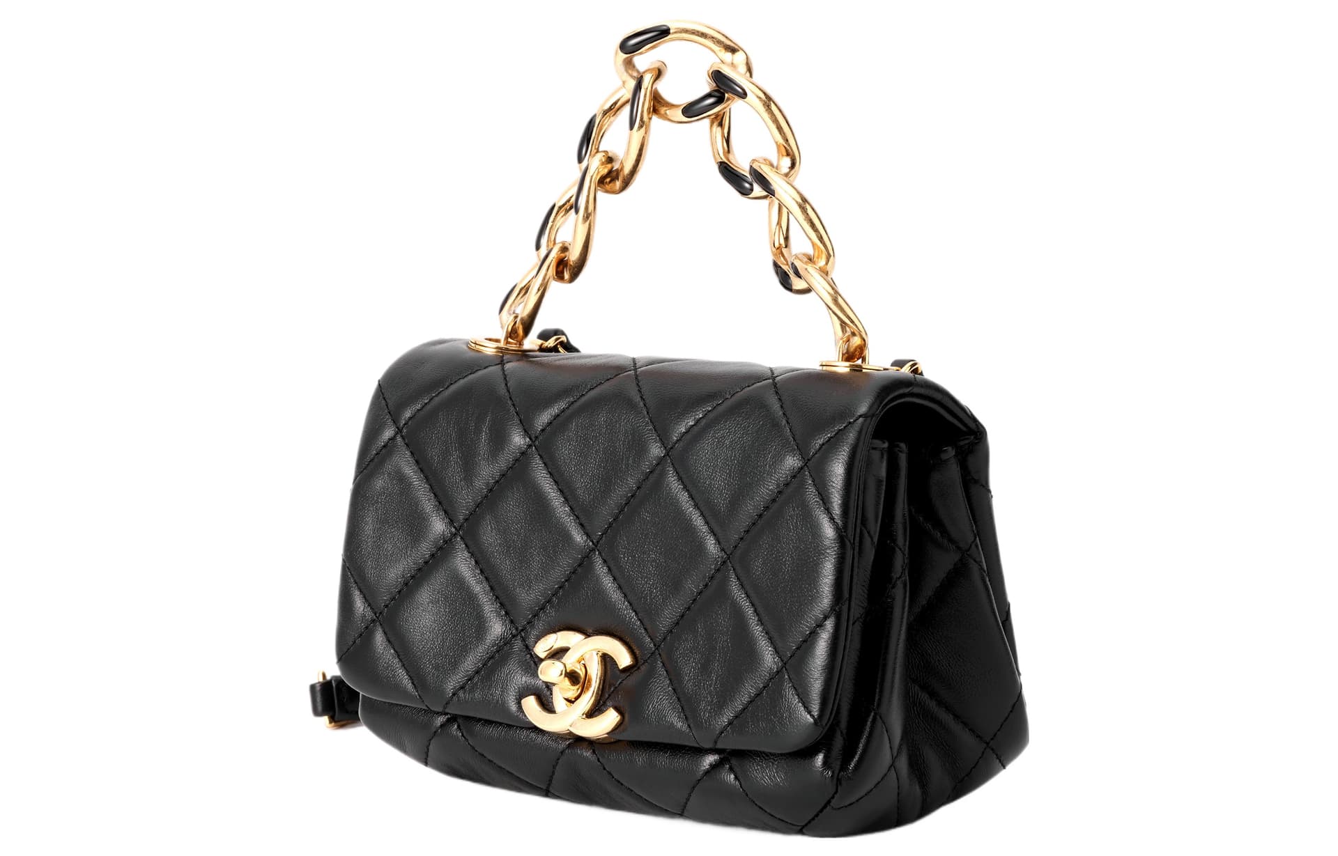 Сумка CHANEL 22A Chain Flap Mini Bag Black - изображение 2
