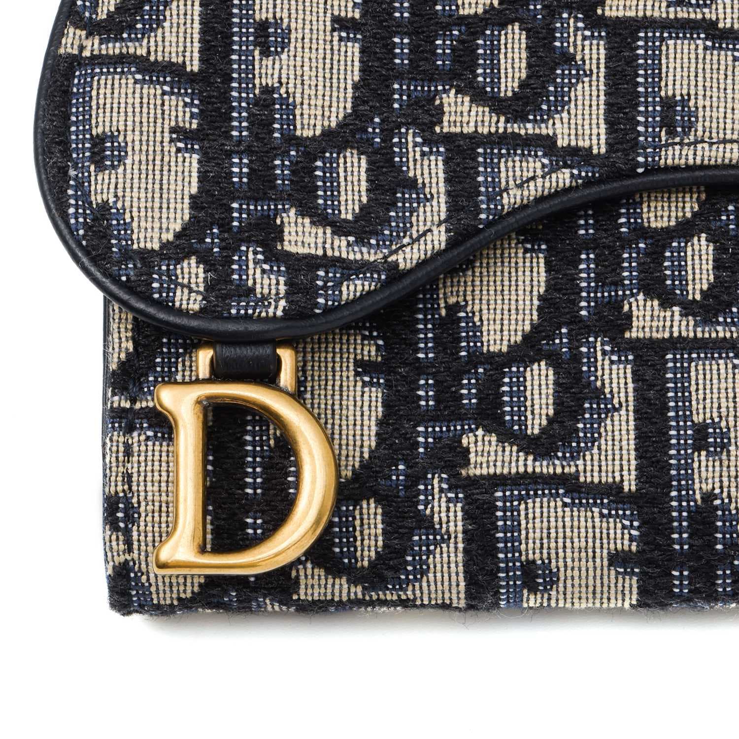 Кошелек Dior Saddle Denim Blue - изображение 7