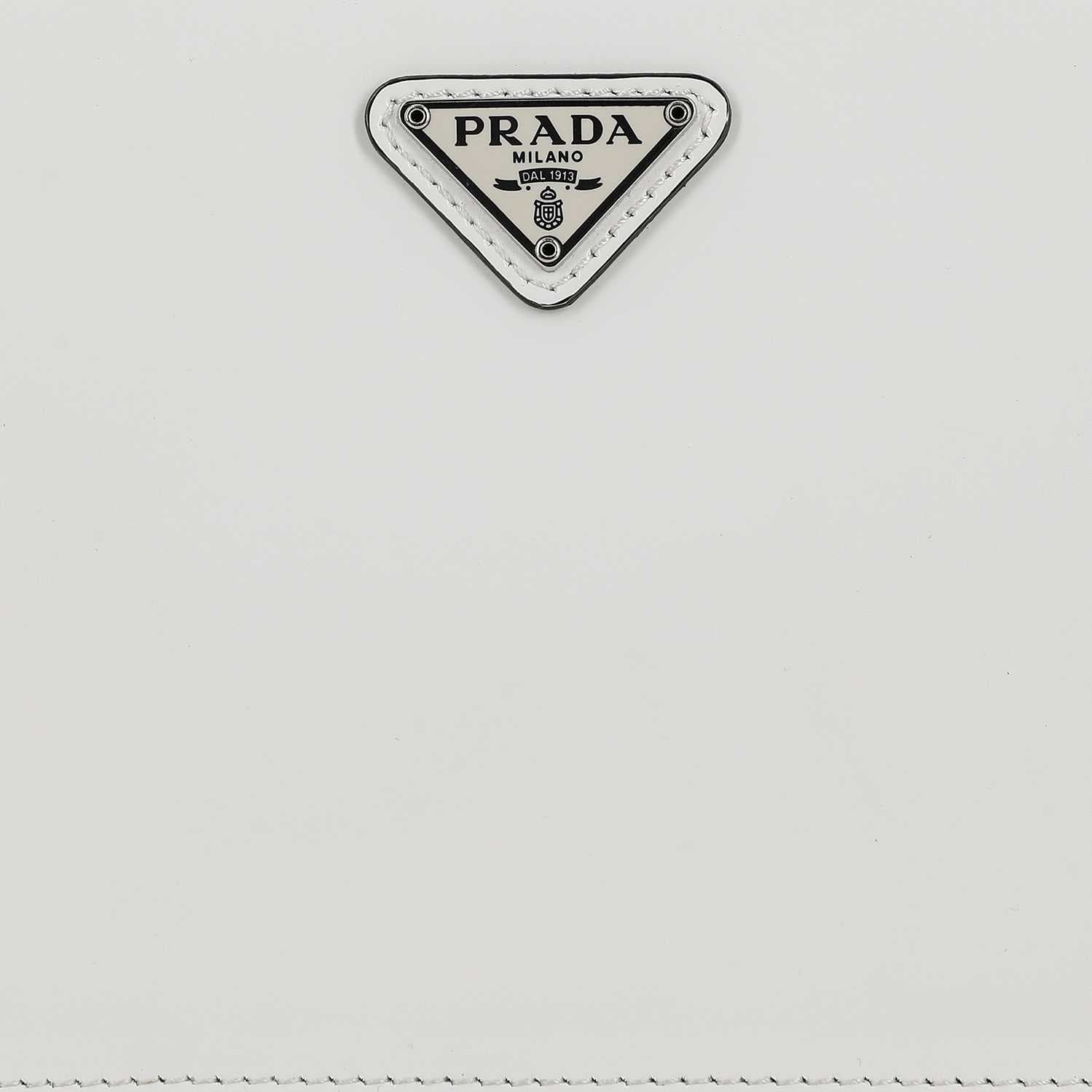 Сумка Prada Mini Leather Handbag White - изображение 6