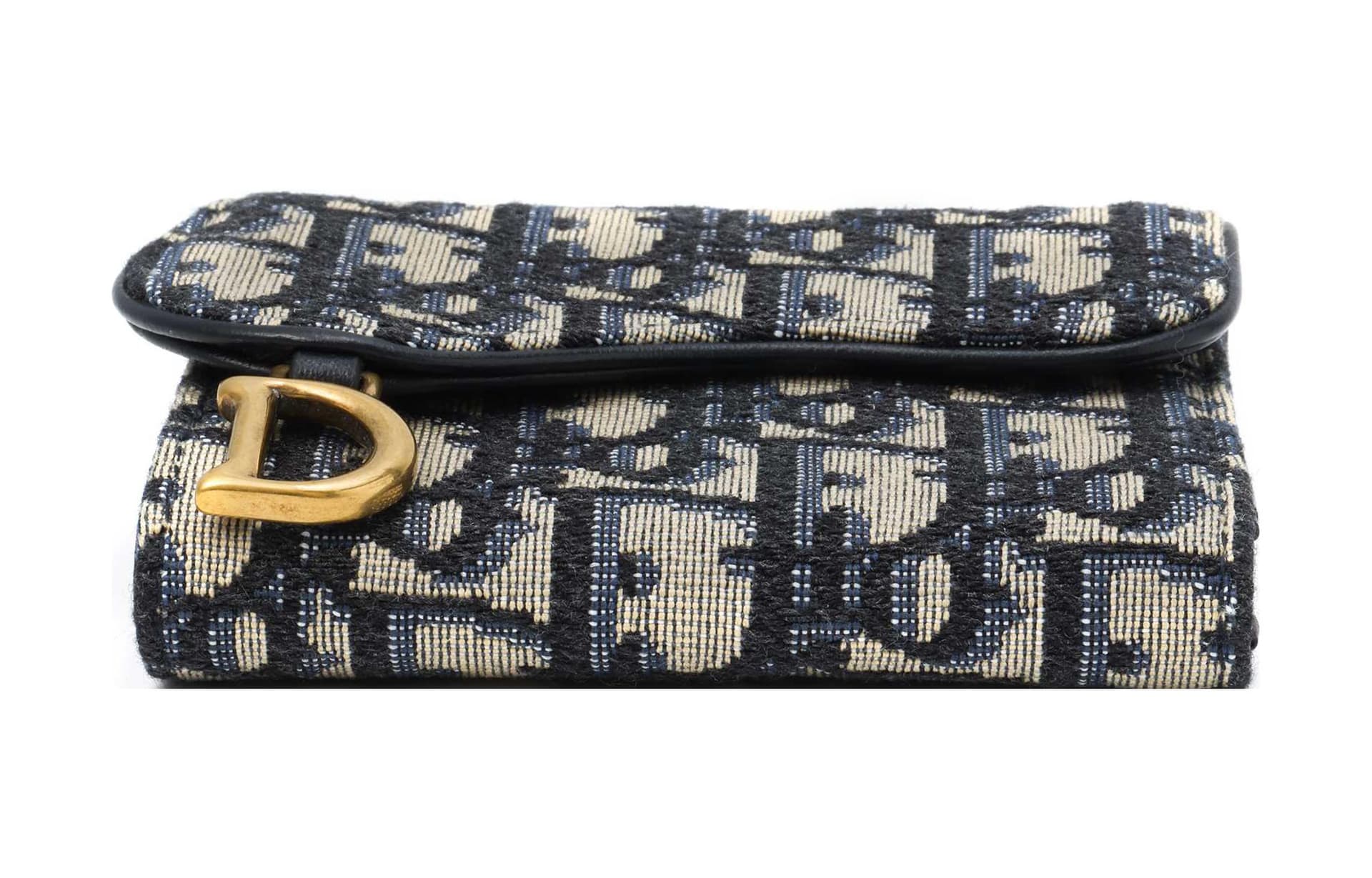 Кошелек Dior Saddle Denim Blue - изображение 4