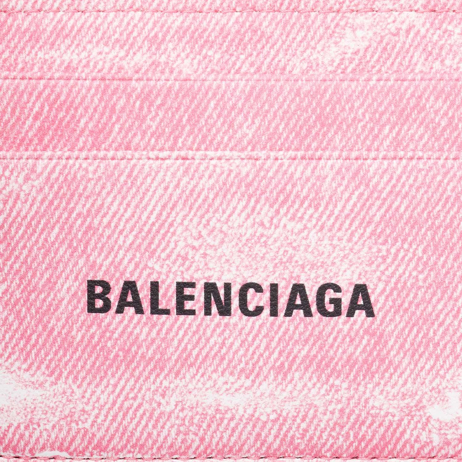 Картхолдер Balenciaga Cash Наппа Овчина Картхолдер Женский Розовый - изображение 6