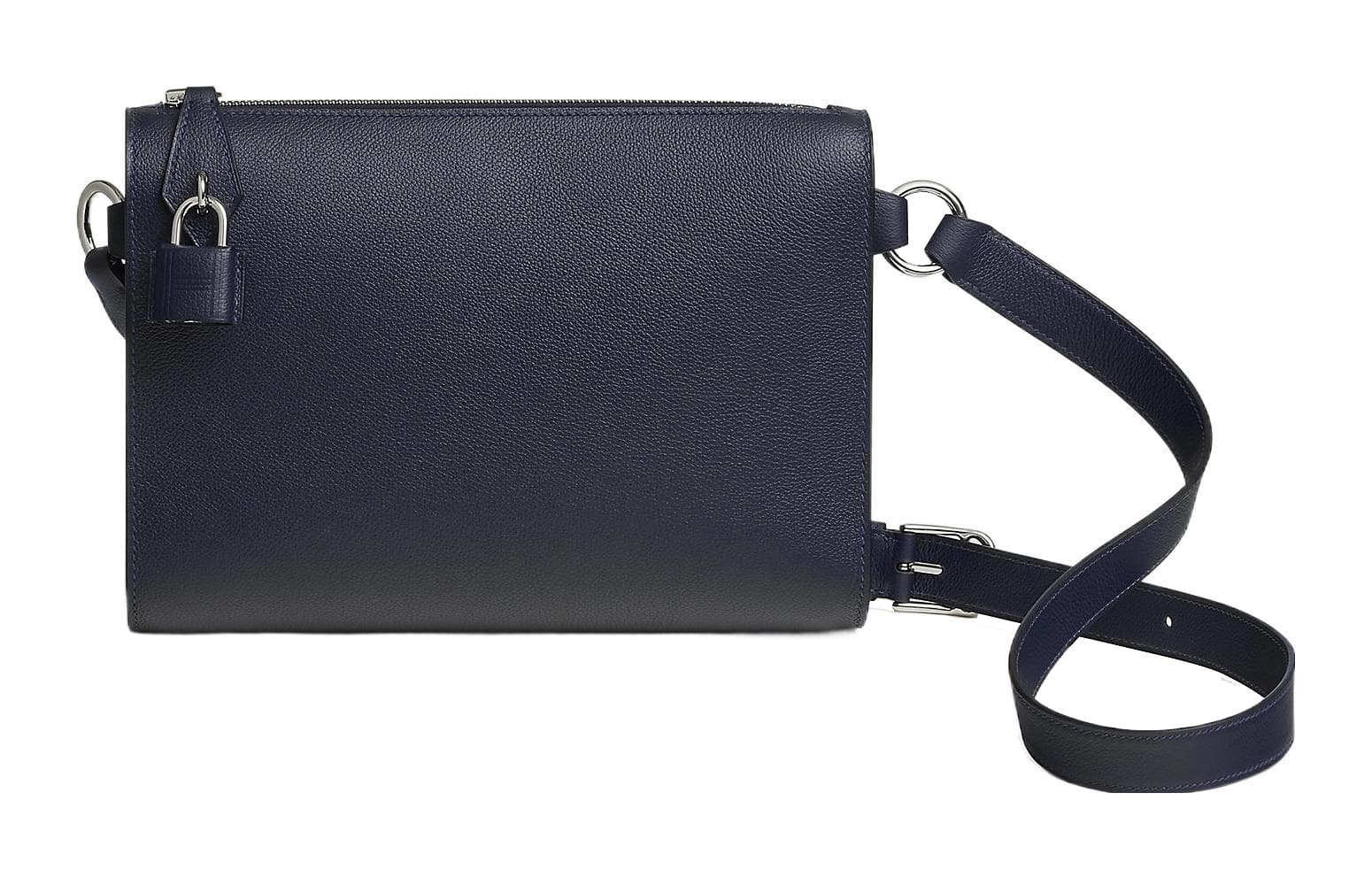 Сумка через плечо HERMES Nouvelle Pochette Evergrain 2Z Bleu Nuit - изображение 1