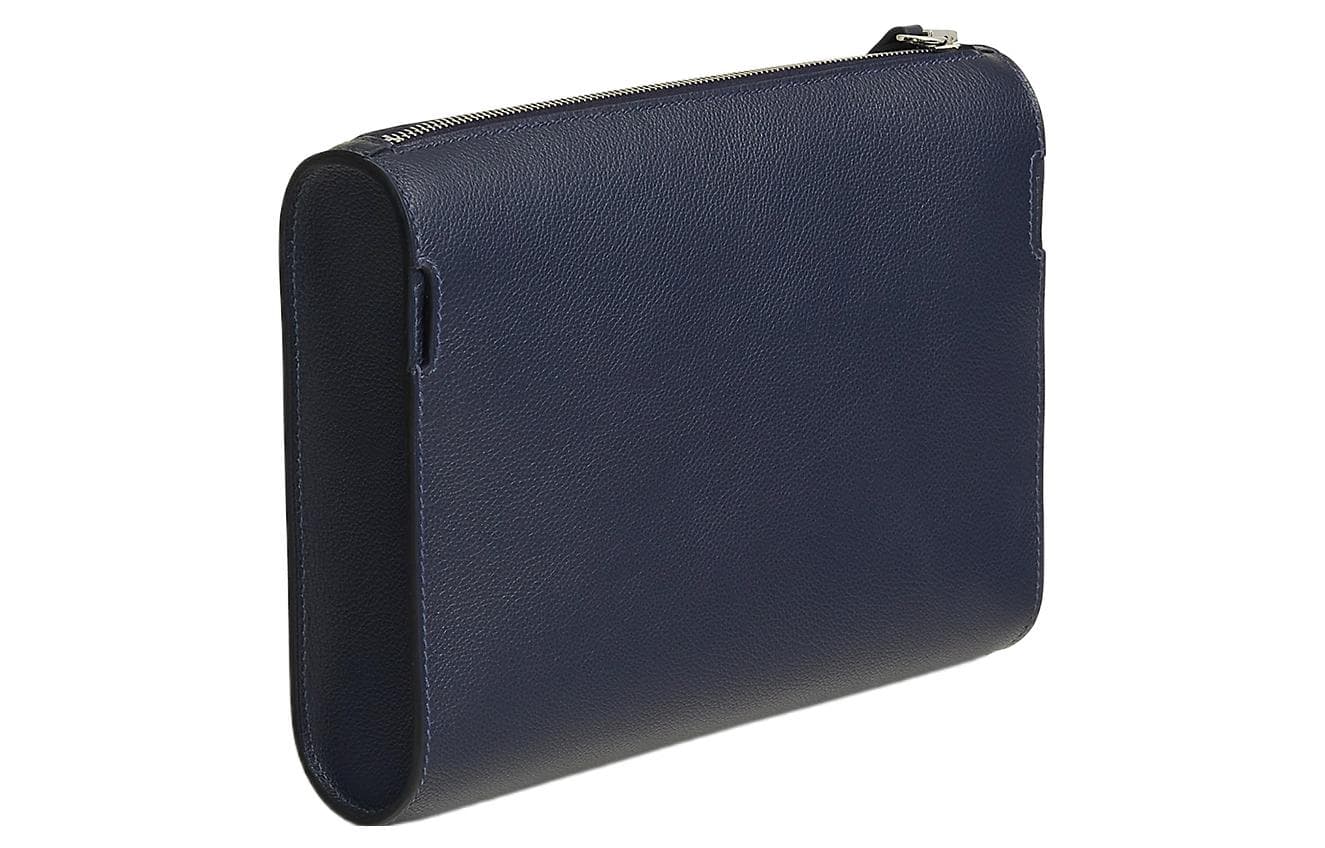 Сумка через плечо HERMES Nouvelle Pochette Evergrain 2Z Bleu Nuit - изображение 3