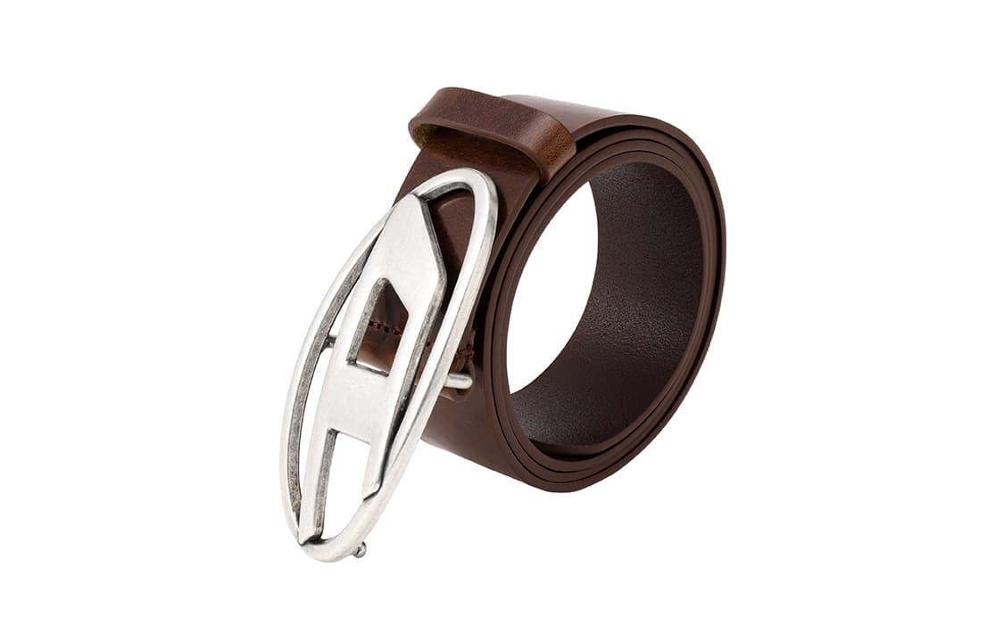 Ремень Diesel OVAL-D Belt Brown - изображение 3