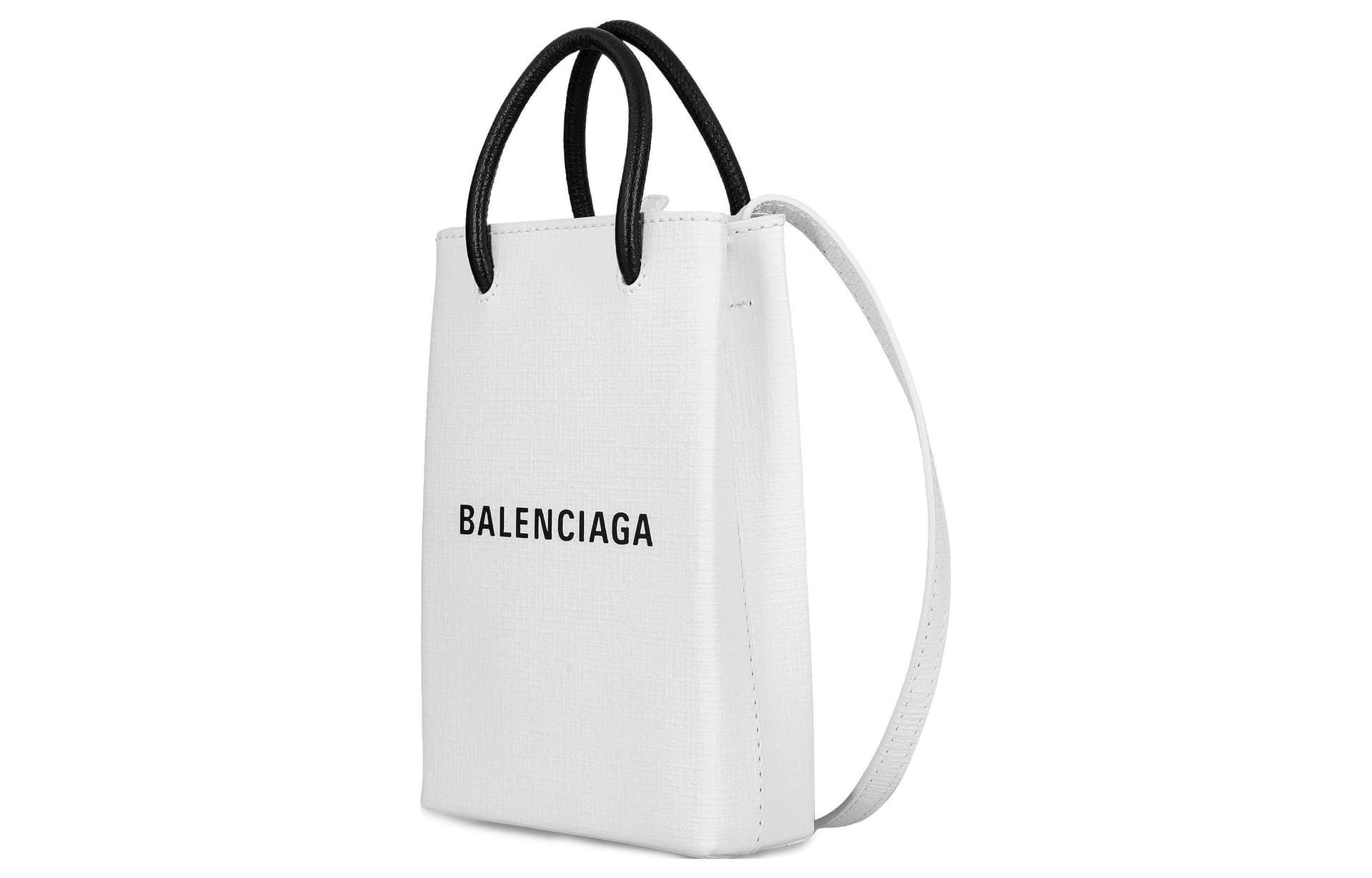 Сумка Balenciaga Logo Tote Bag White - изображение 2