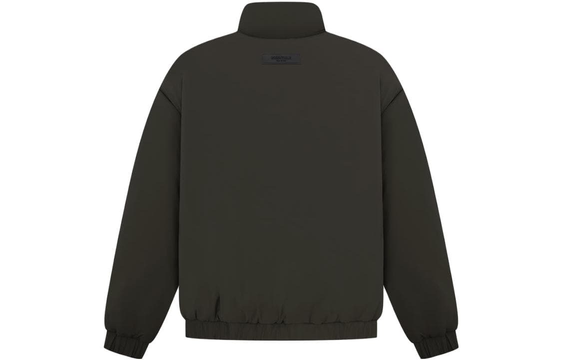 Зимняя куртка пуховик Fear of God Essentials SS23 nNylon Puffer Jacket Off Black Logo - изображение 2