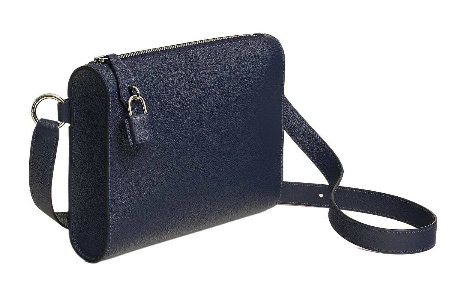 Сумка через плечо HERMES Nouvelle Pochette Evergrain 2Z Bleu Nuit - изображение 2