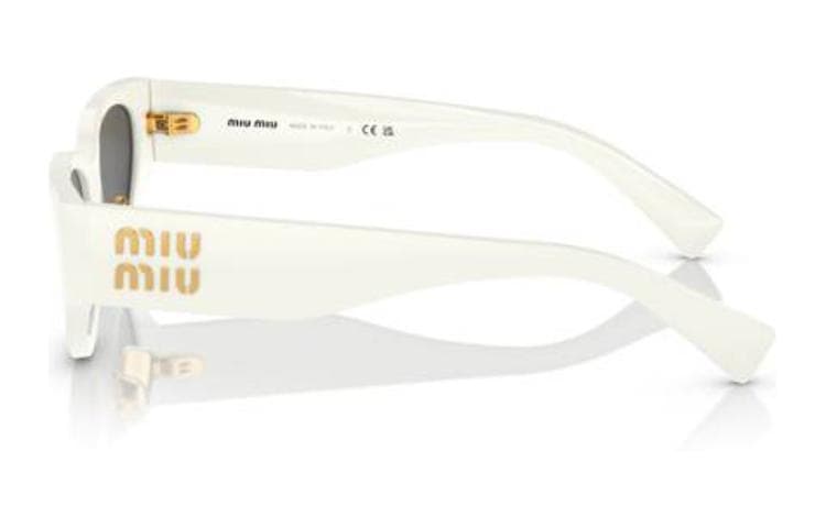 Солнцезащитные очки Miu Miu Acetate Irregular Sunglasses White - изображение 4