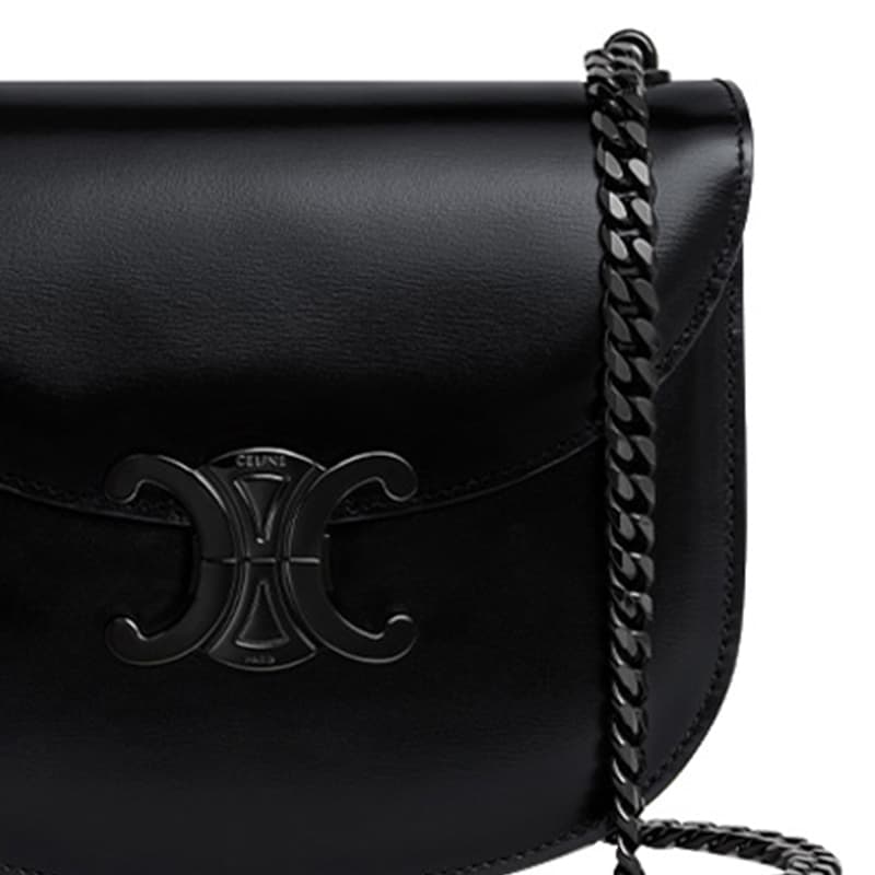 Сумка через плечо Celine Triomphe Crossbody Bag Black - изображение 4