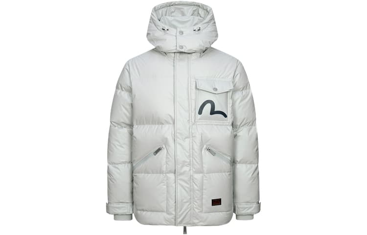 Зимняя куртка EVISU Silver Grey Down Jacket - изображение 2