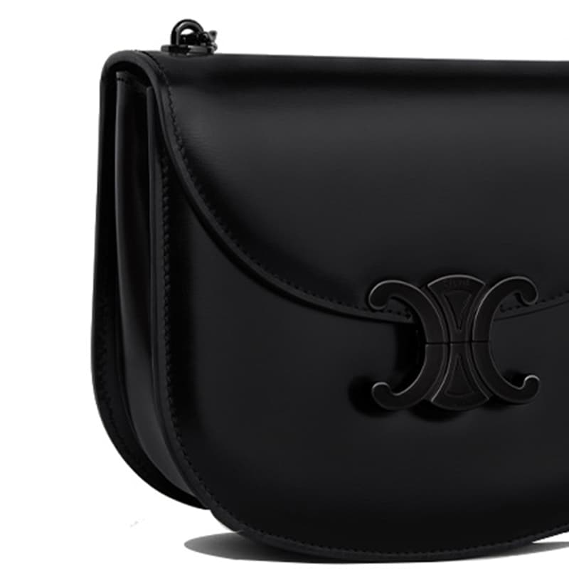 Сумка через плечо Celine Triomphe Crossbody Bag Black - изображение 5