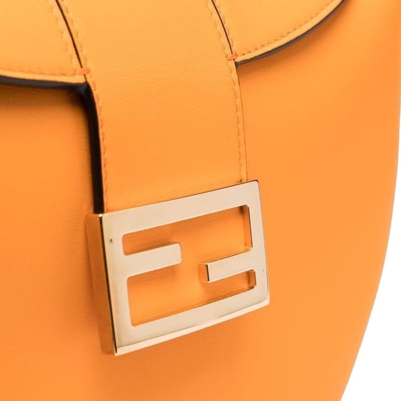 Мини-сумка Fendi Croissant Orange - изображение 4