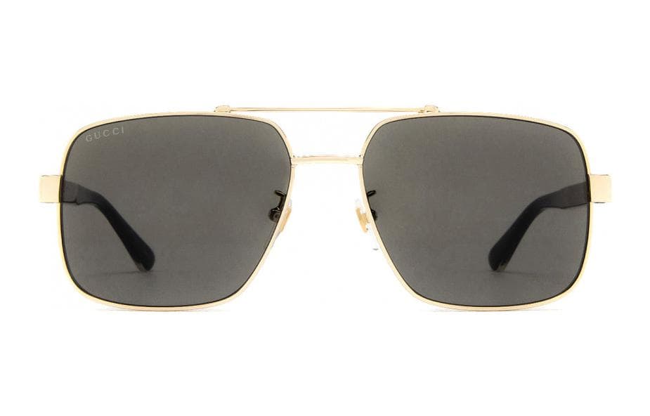Солнцезащитные очки Gucci Irregular Sunglasses Gold - изображение 2