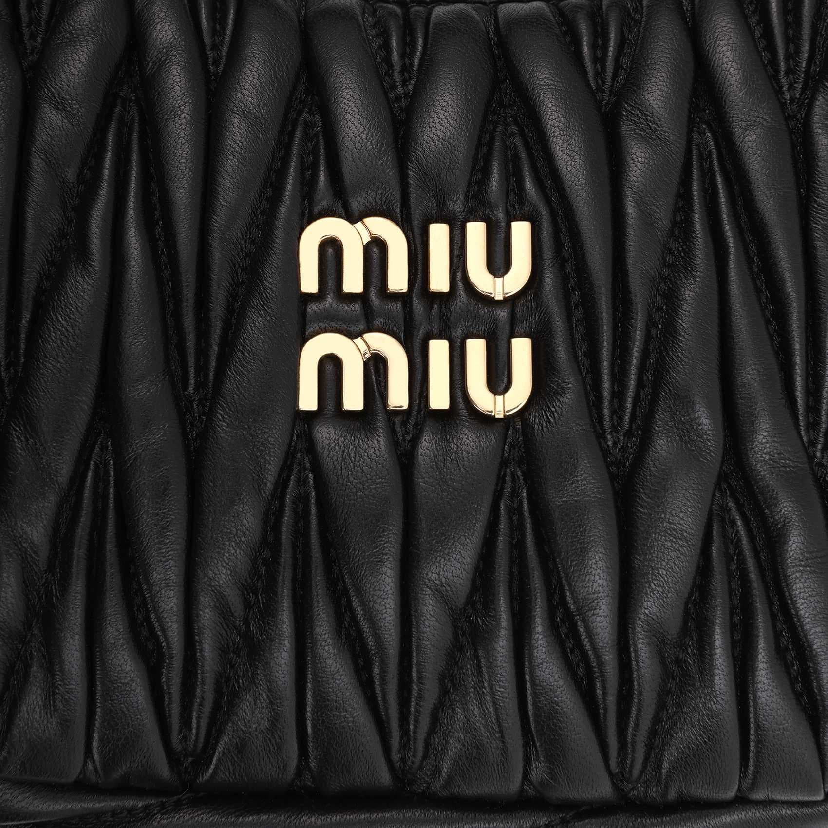 Сумка Miu Miu Matelassé Hobo Bag Black - изображение 5
