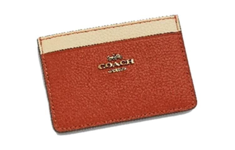 Картхолдер COACH Card Case Orange White - изображение 2