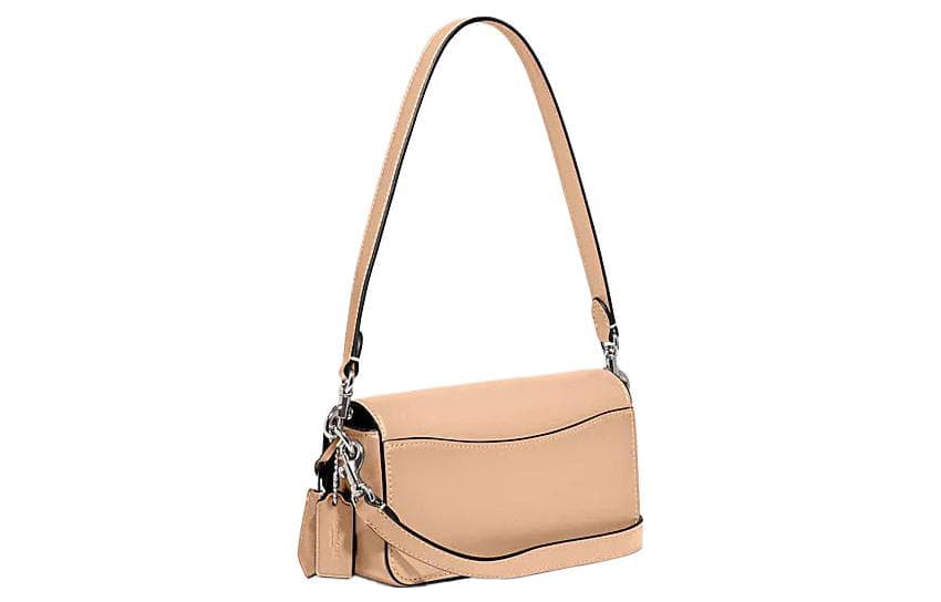 Мини-сумка Coach Studio Silver Logo Flap Bag Small Nude - изображение 2