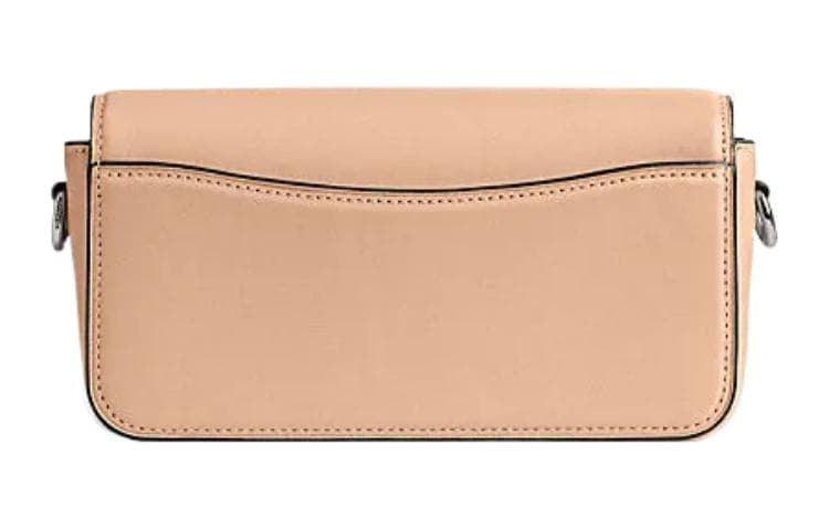Мини-сумка Coach Studio Silver Logo Flap Bag Small Nude - изображение 3