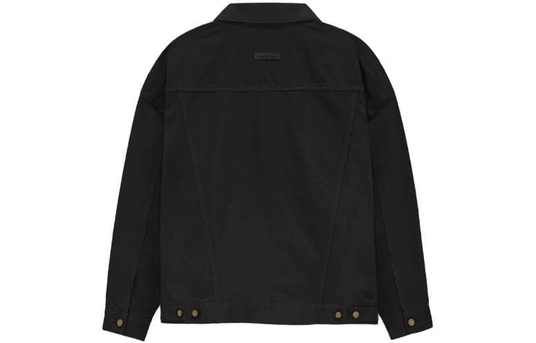 Джинсовая куртка Fear of God Essentials FW23 Jet Black - изображение 2