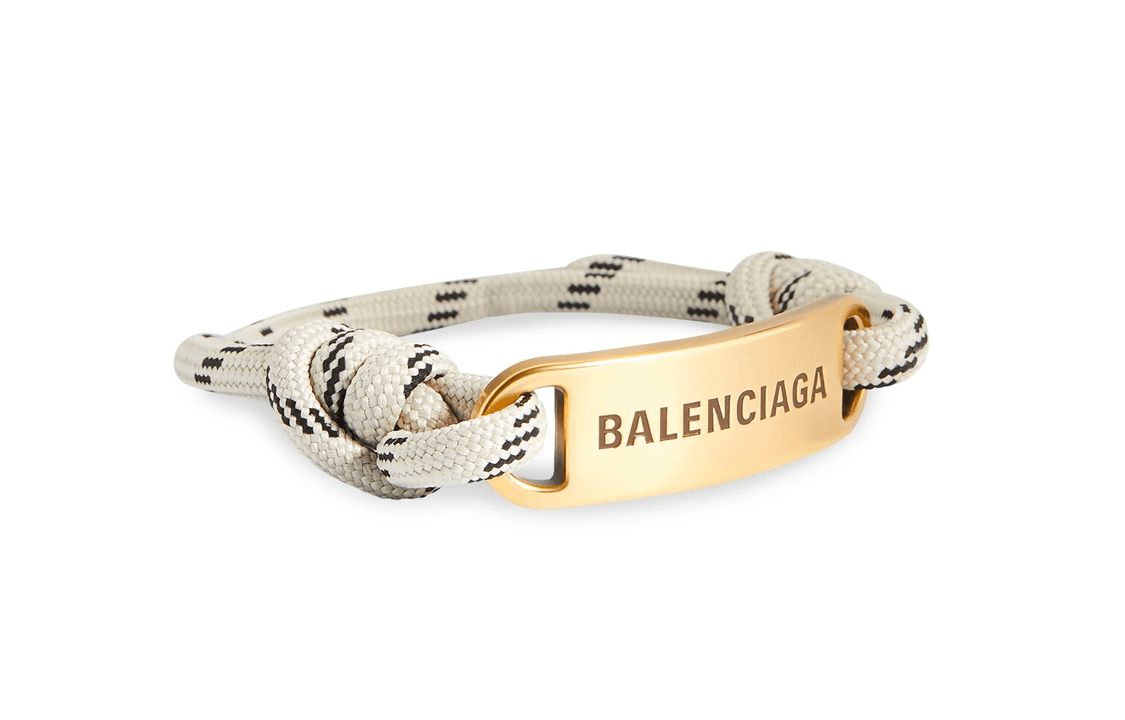 Браслет Balenciaga Logo Bracelet Beige - изображение 2