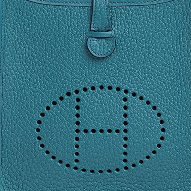 Сумка через плечо Hermes Evelyne 16 Denim Blue - изображение 5