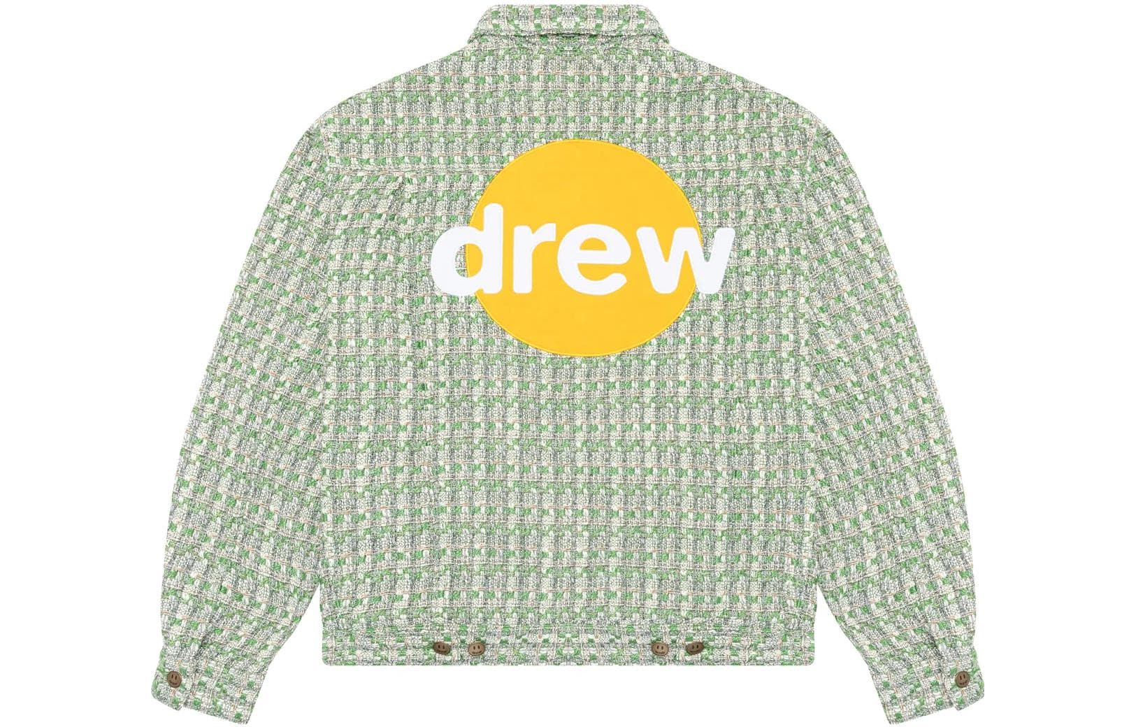 Куртка Drew House FW23 infinite joy boucle trucker jacket green logo - изображение 2