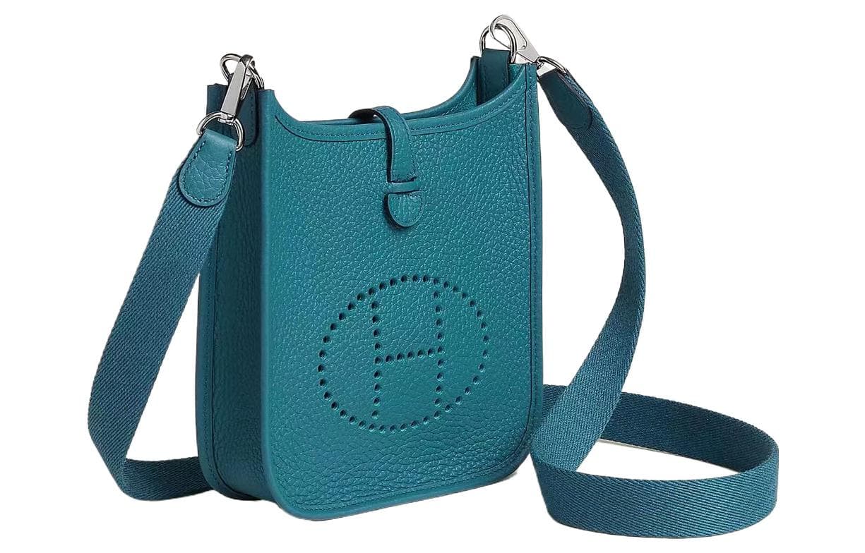 Сумка через плечо HERMES Evelyne 16 Clemence D2 NEW BLEU JEAN - изображение 2