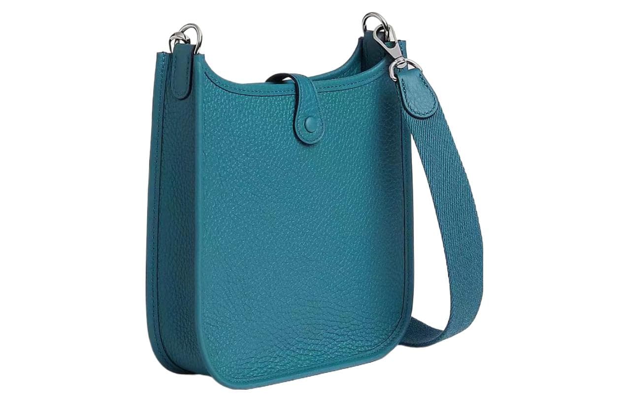 Сумка через плечо HERMES Evelyne 16 Clemence D2 NEW BLEU JEAN - изображение 3