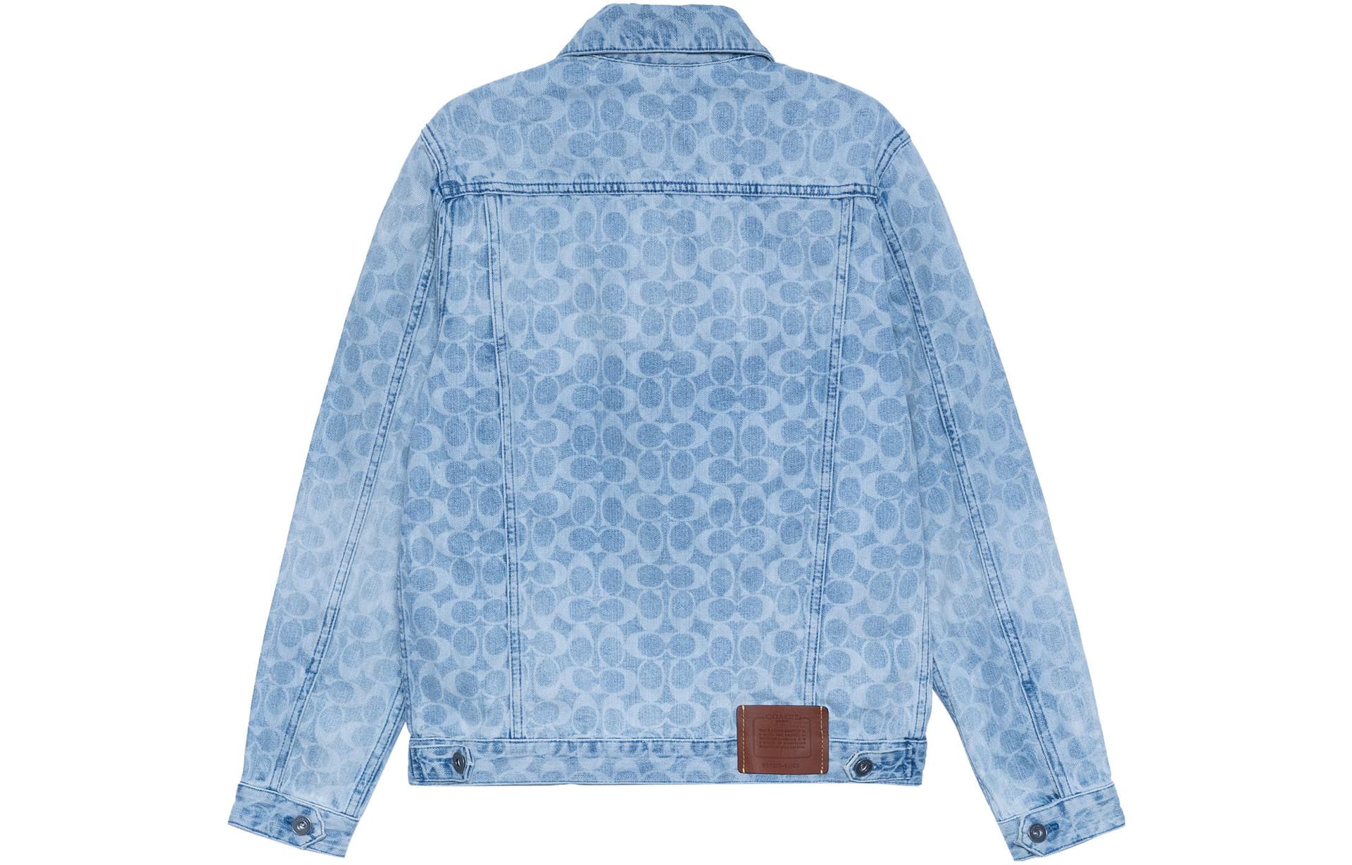 Джинсовая куртка COACH Logo Print Denim Jacket - изображение 2