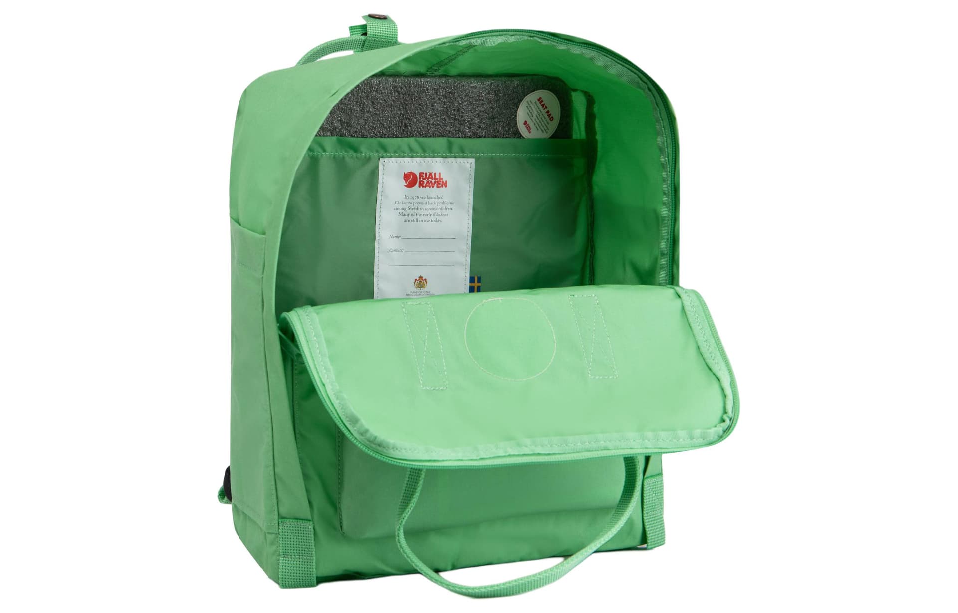 Fjallraven Kanken 16L Повседневные Оборудованные Сумки из Винила Мятно-Зеленый Унисекс - изображение 5