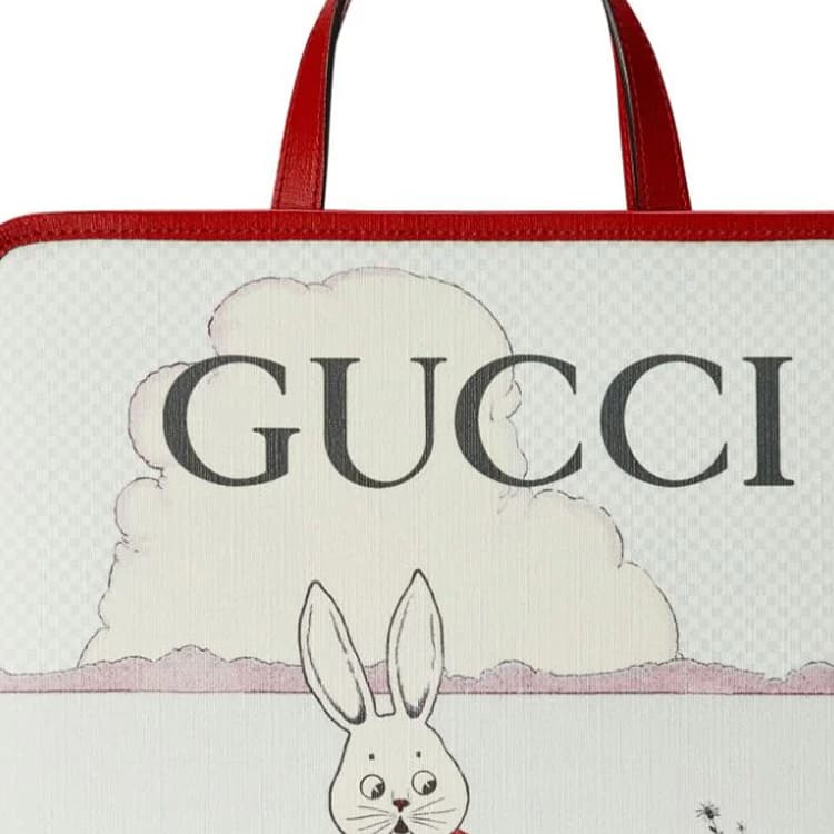 Сумка Gucci Canvas Tote Bag Kids Multicolor - изображение 8