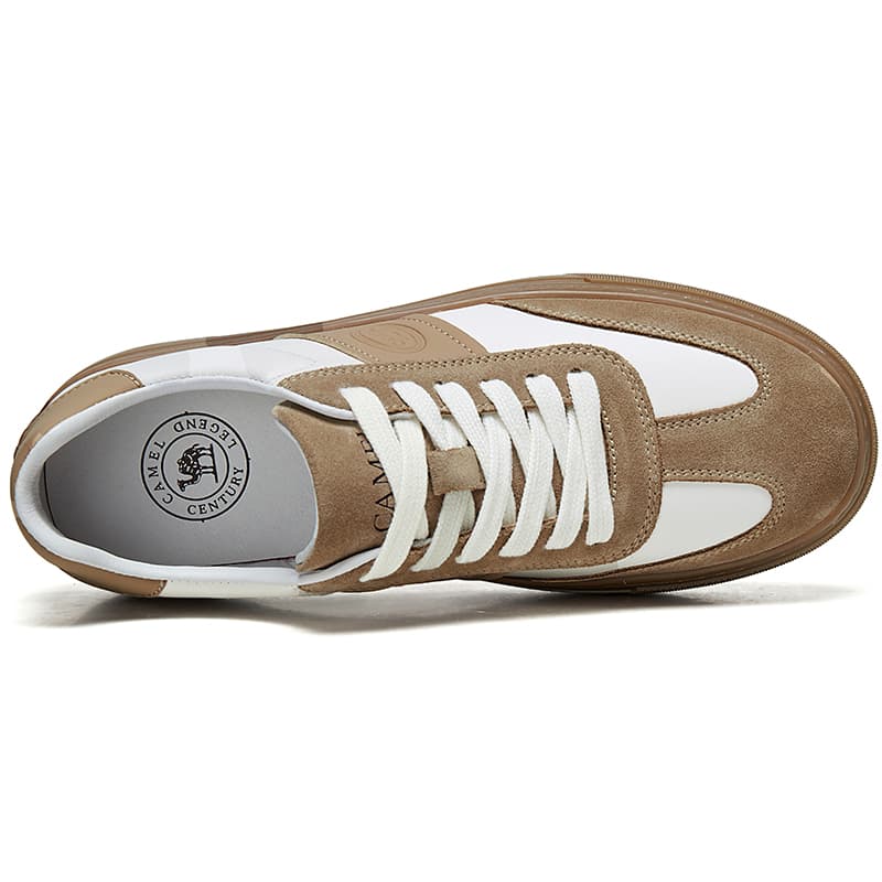 Кроссовки CAMEL Retro Leather Sneakers - изображение 3