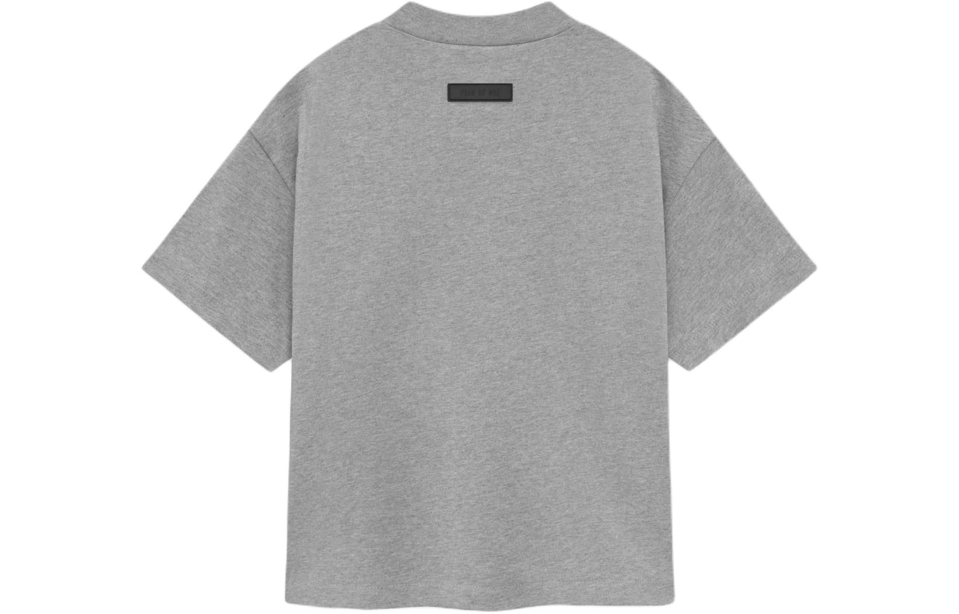 Футболка Fear of God Essentials SS24 Kids SS Tee logoT Dark Heather Oatmeal - изображение 2