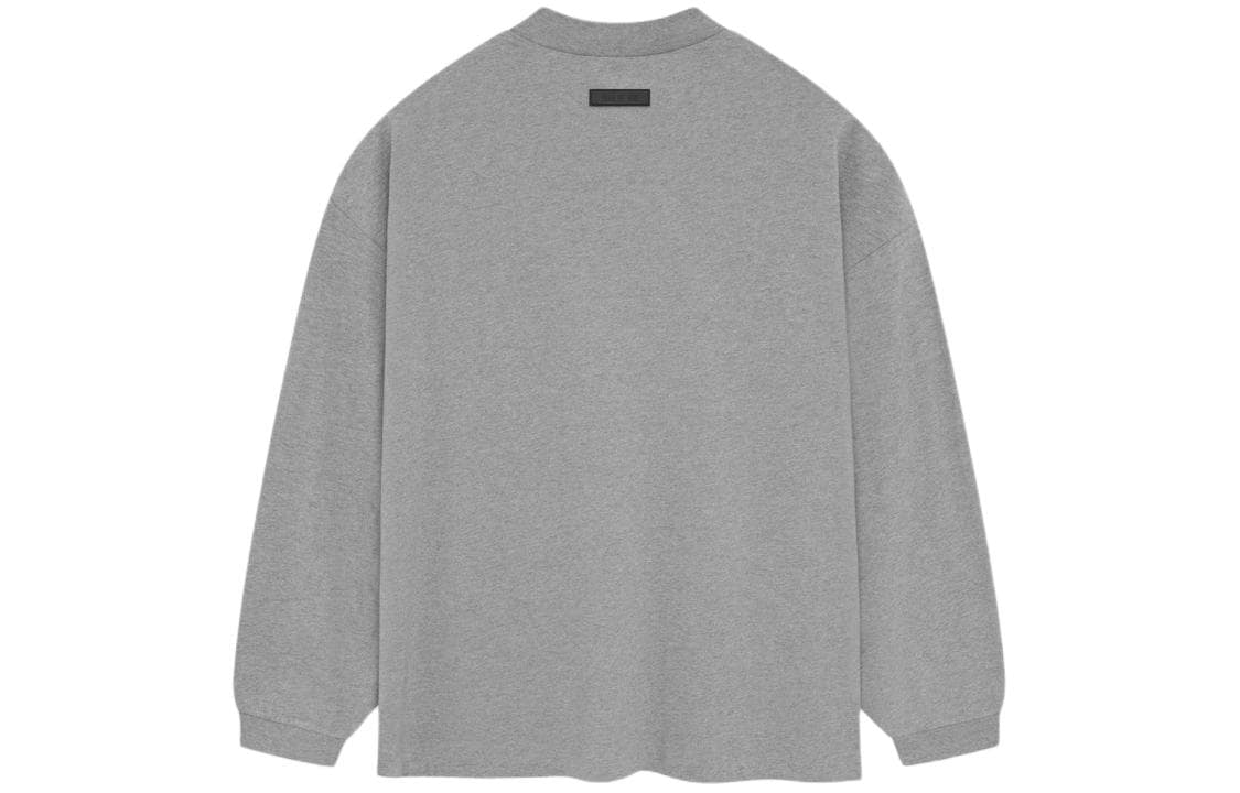 Футболка Fear of God Essentials SS24 LS Tee T DARK HEATHER OATMEAL - изображение 2
