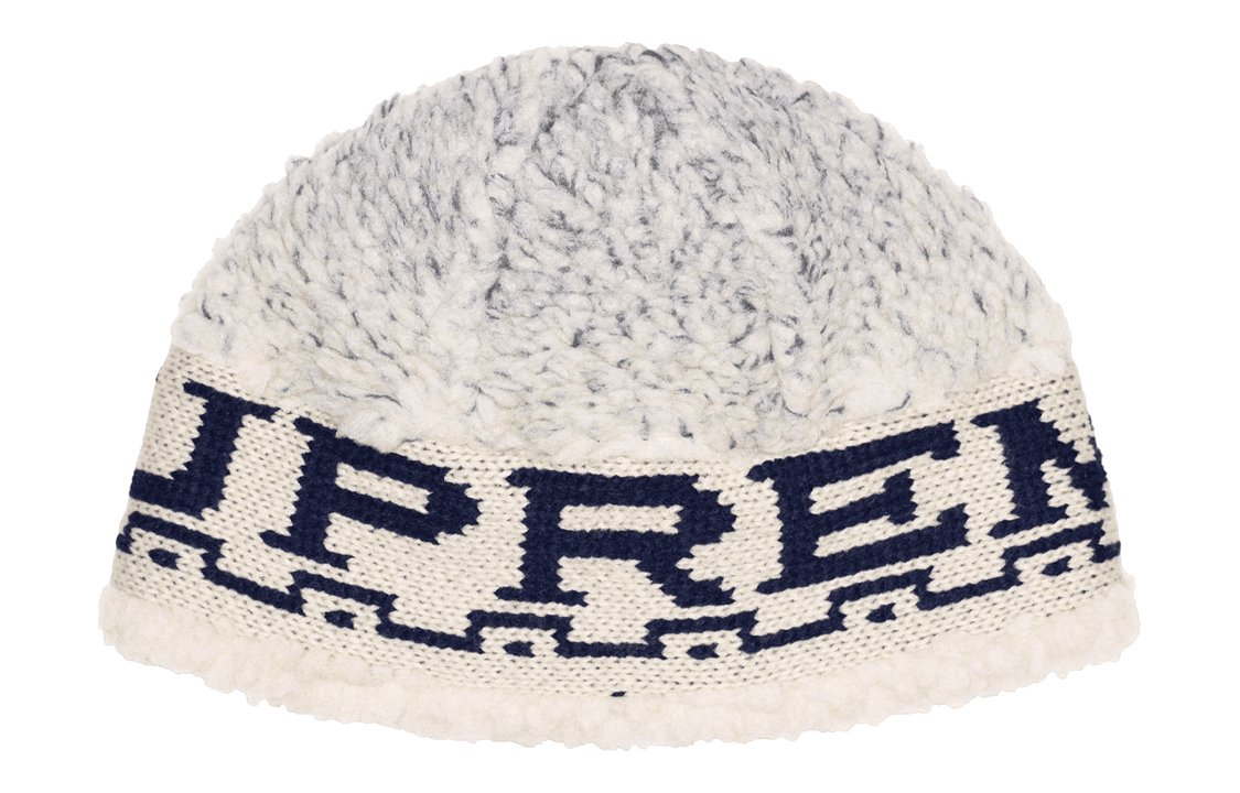 Шапка Supreme FW23 WEEK 18 SHERPA LOGO BEANIE - - изображение 1