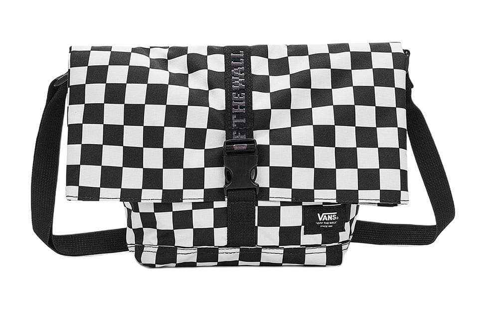 Сумка через плечо Vans Messenger Bag Black White - изображение 1