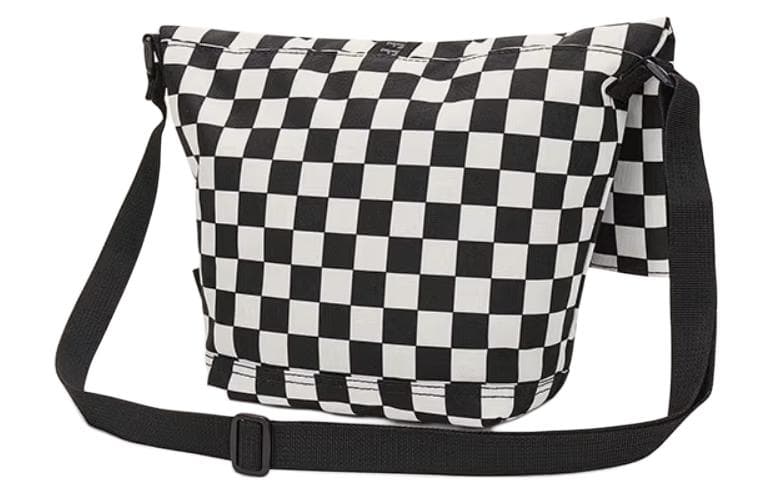 Сумка через плечо Vans Messenger Bag Black White - изображение 3