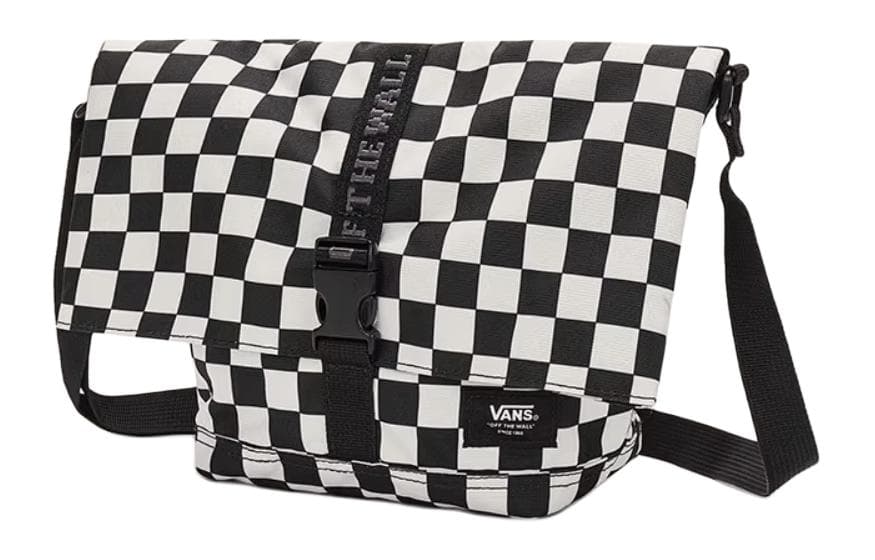 Сумка через плечо Vans Messenger Bag Black White - изображение 2