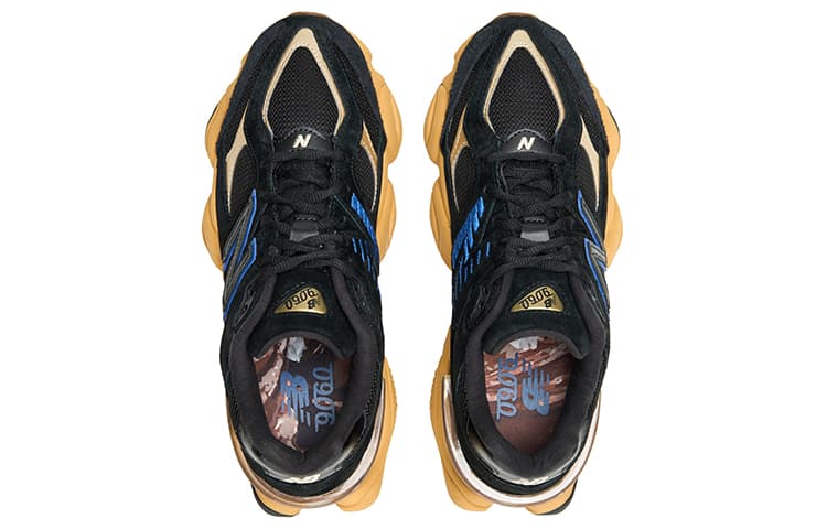 Кроссовки New Balance 9060 Black Yellow - изображение 5