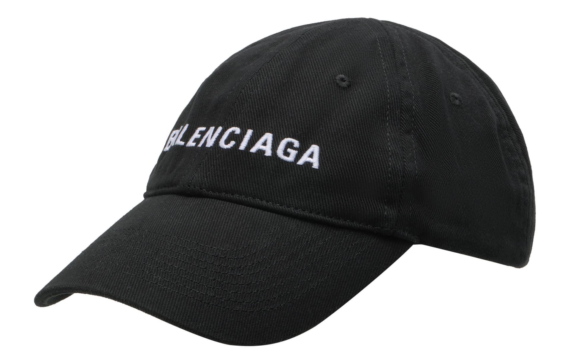 Кепка Balenciaga Logo Embroidered Cap Black - изображение 4