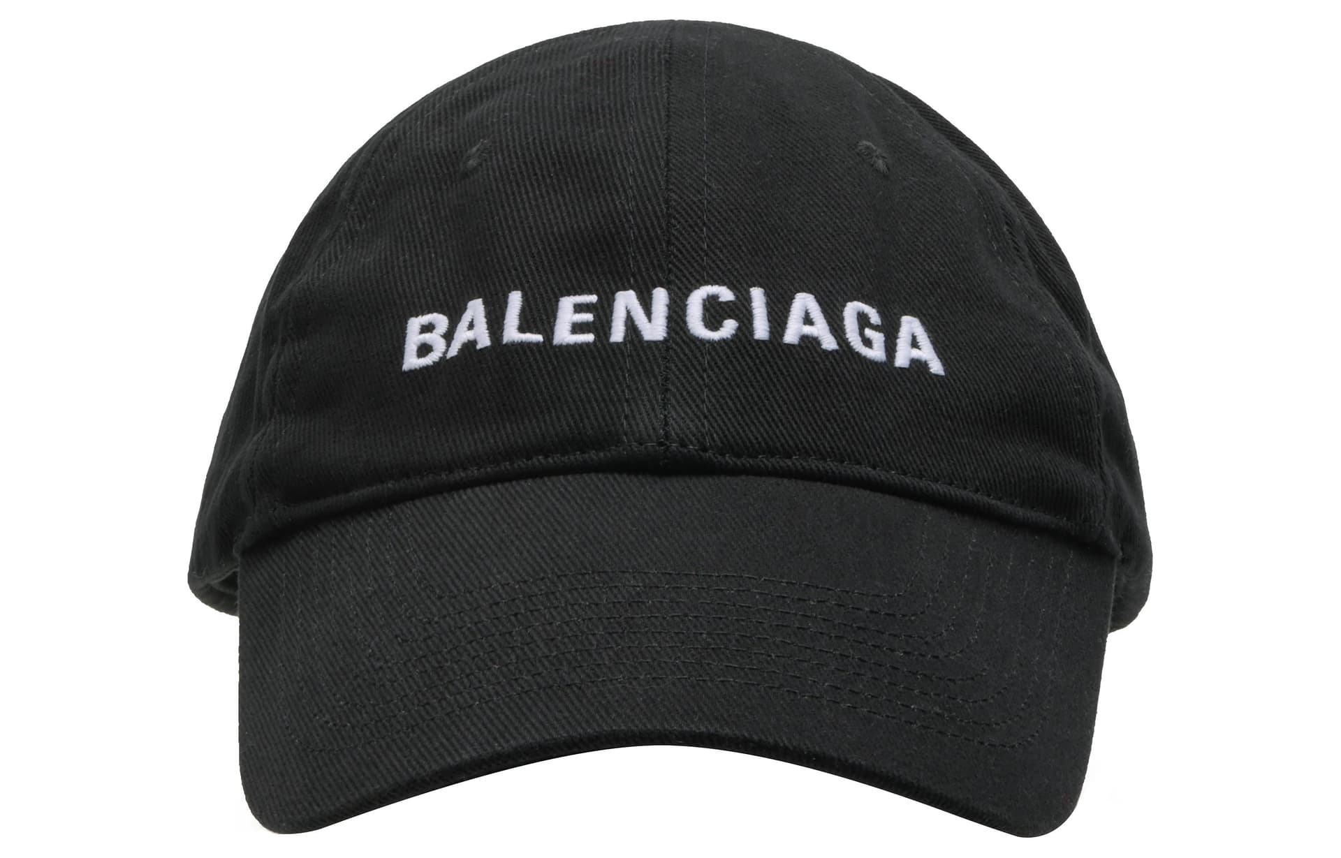 Кепка Balenciaga Logo Embroidered Cap Black - изображение 5