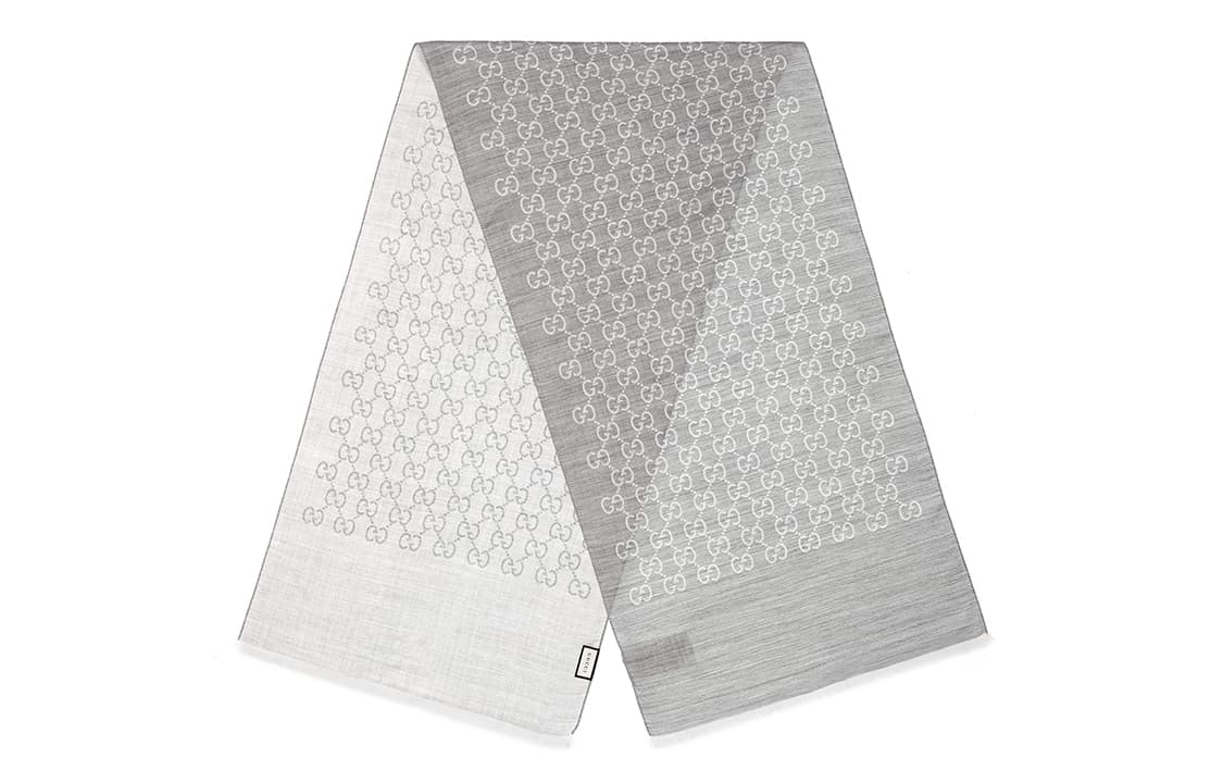 Шарф Gucci Scarf Light Grey - изображение 5