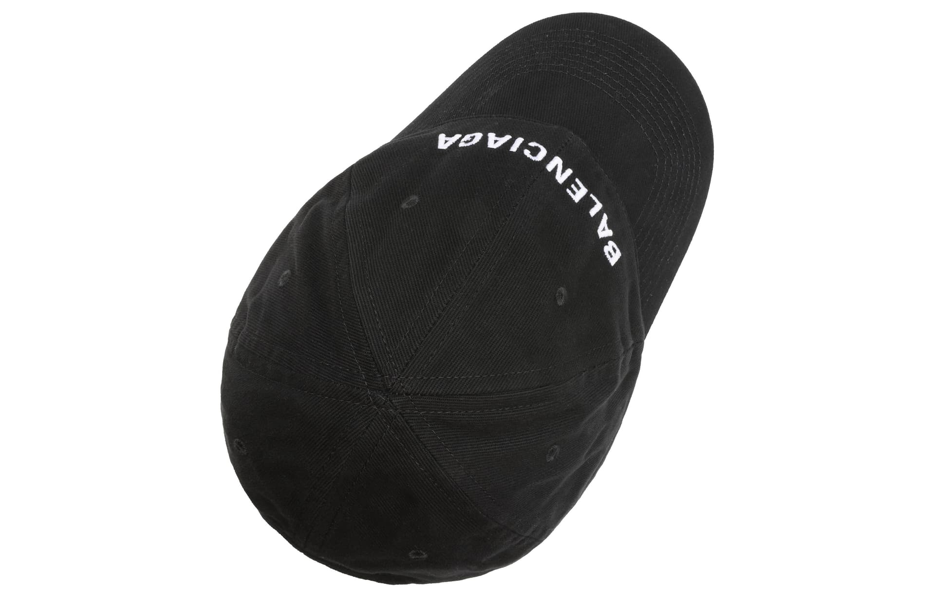 Кепка Balenciaga Logo Embroidered Cap Black - изображение 7