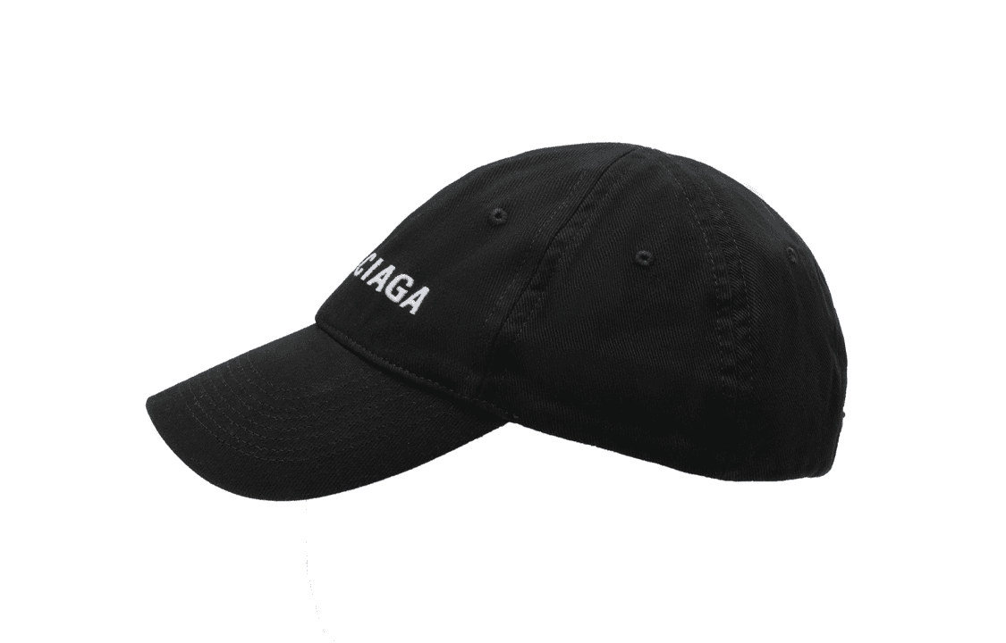 Кепка Balenciaga Logo Embroidered Cap Black - изображение 8