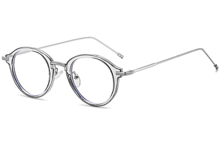 Оправа AAJF Blue Light Glasses Metal TR Memory Plastic Round Optical Frame - изображение 1