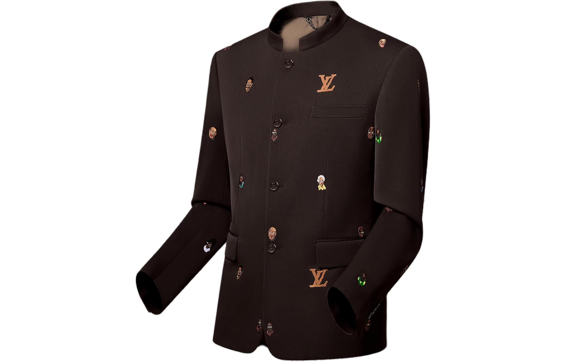Куртка Louis Vuitton SS24 Embroidered Jacket Brown - изображение 3