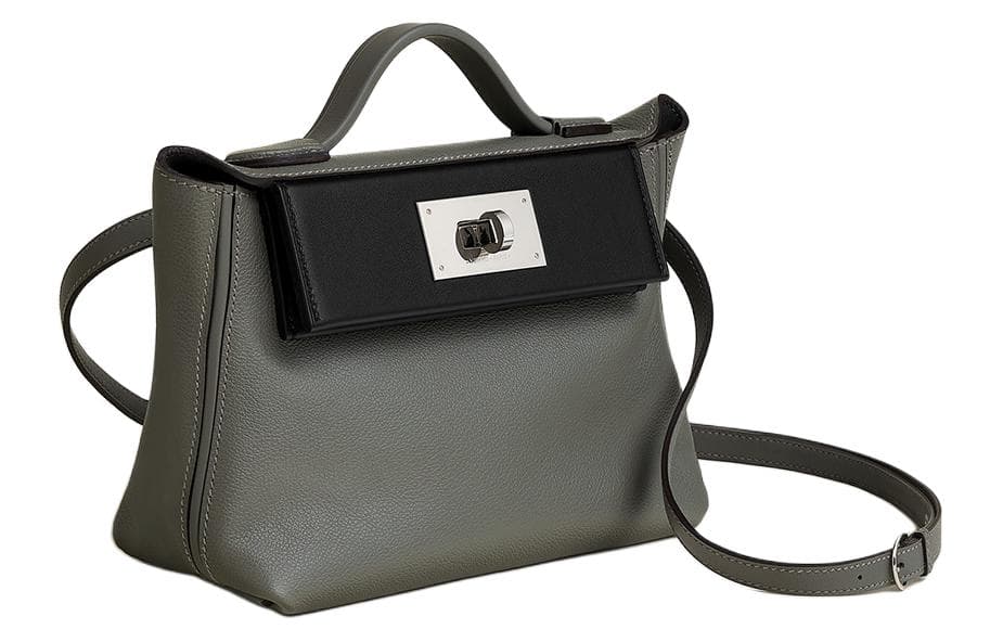 Сумка HERMES 2424 21 EvercolorSwift 0L Grismeyer 89 Noir - изображение 2