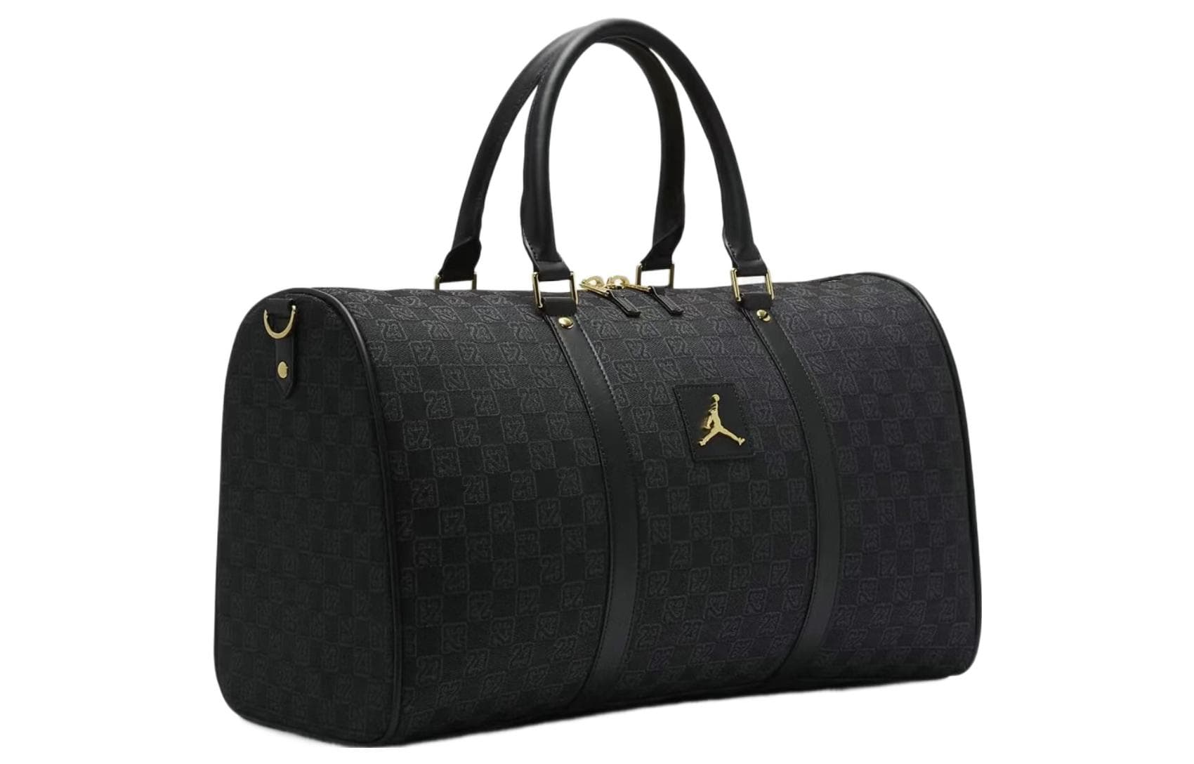 Jordan Checkered Fabric Bucket Bag Black - изображение 2
