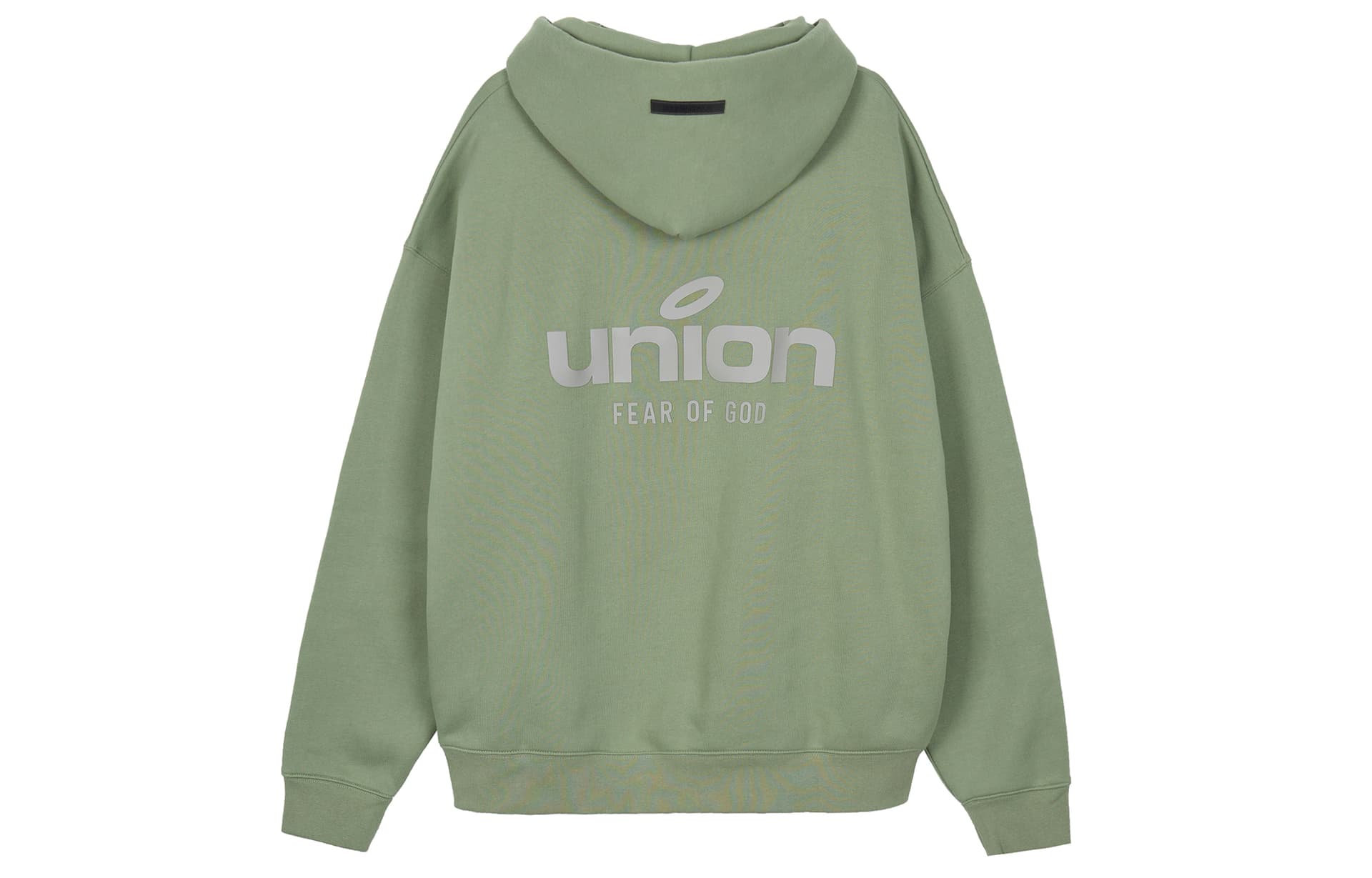 Худи Fear of God Essentials x Union LA FW21 Vintage Hoodie Green Logo - изображение 2